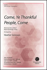 Come, Ye Thankful People, Come SATB choral sheet music cover